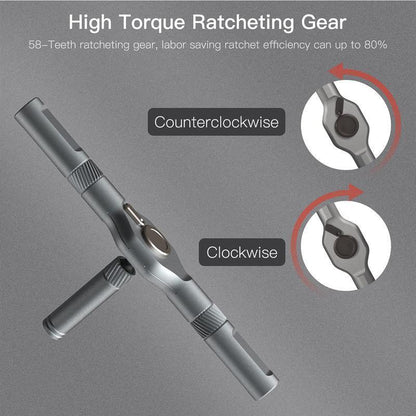 【SummerVibes】24-in-1 Multi-Purpose Magnetic Ratchet Screwdriver & Wrench Set